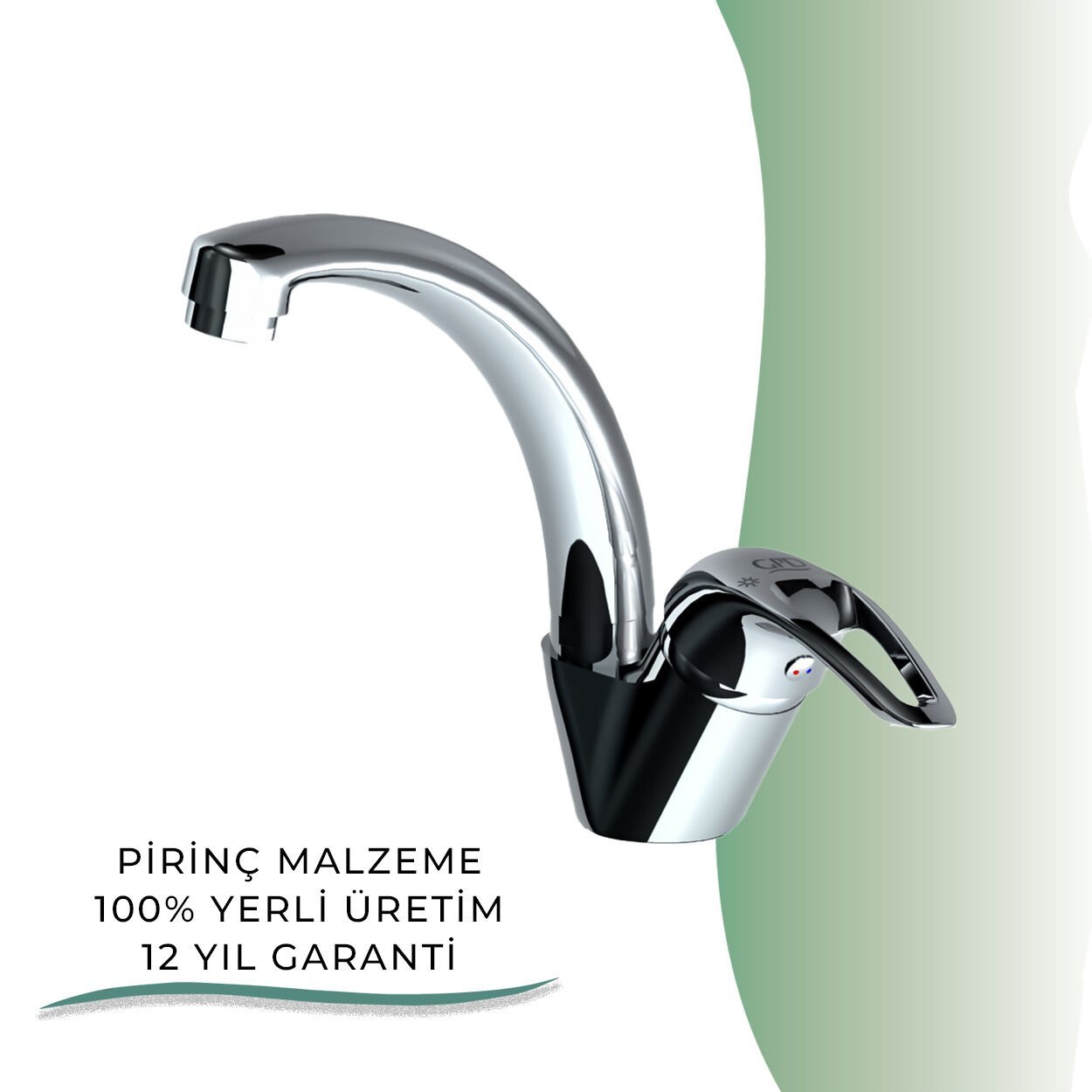 BANYOLİA - GPD Adrio Tek Su Girişli Tek Gövde Lavabo Bataryası  (MTT120)