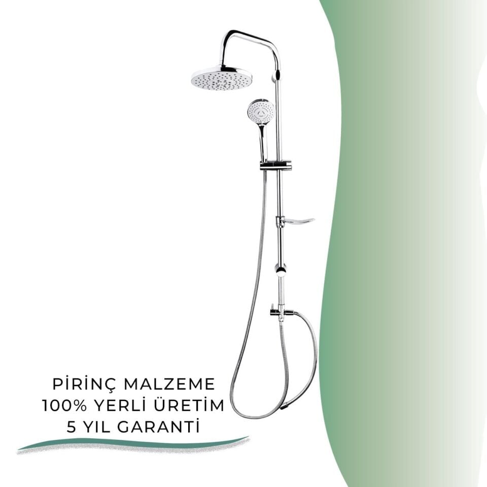 İGK YAPI - GPD Yönlendiricili Duş Seti (3 Fonksiyonlu El Duşu + Ø200)  (DST192)