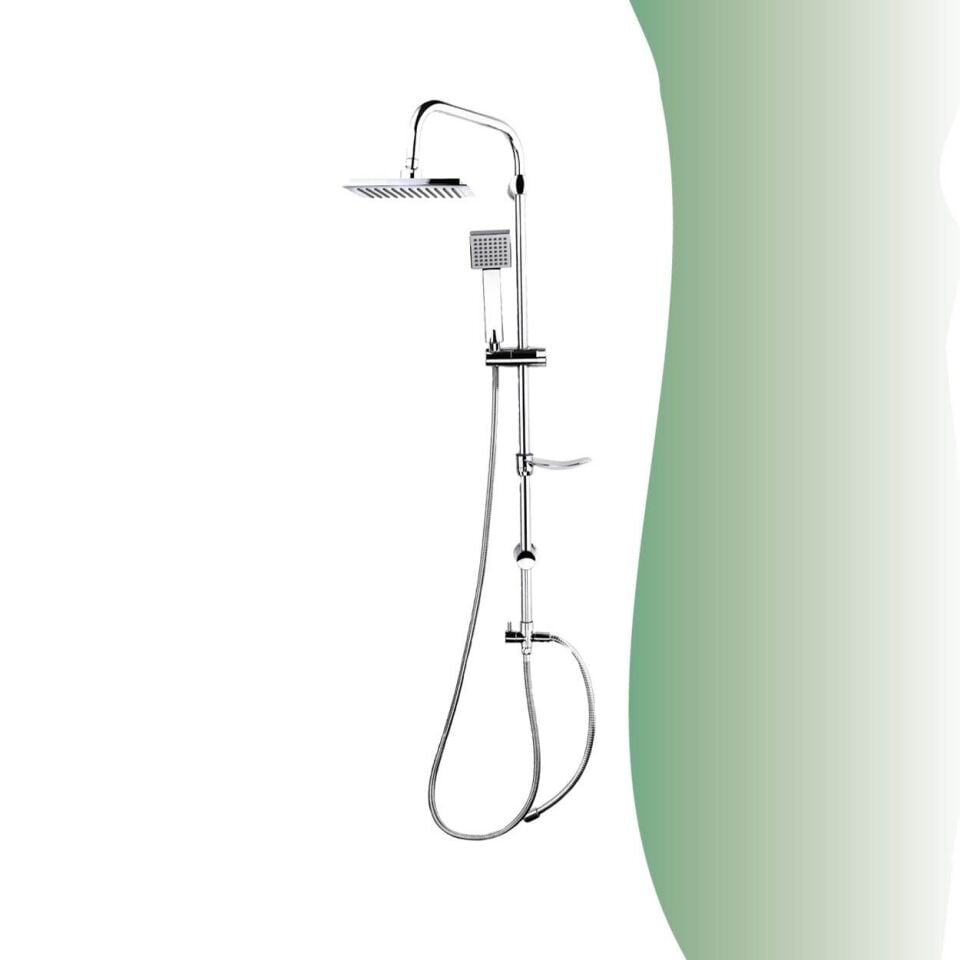 İGK YAPI - GPD Yönlendiricili Duş Seti (Tek Fonksiyonlu El Duşu + 200x200)  (DST193)