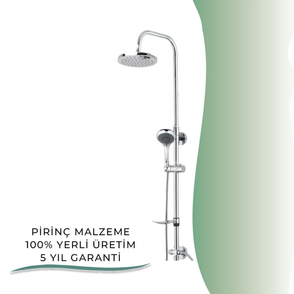 İGK YAPI - GPD Duş Seti (5 Fonksiyonlu El Duşu +Ø250)  (DST23)