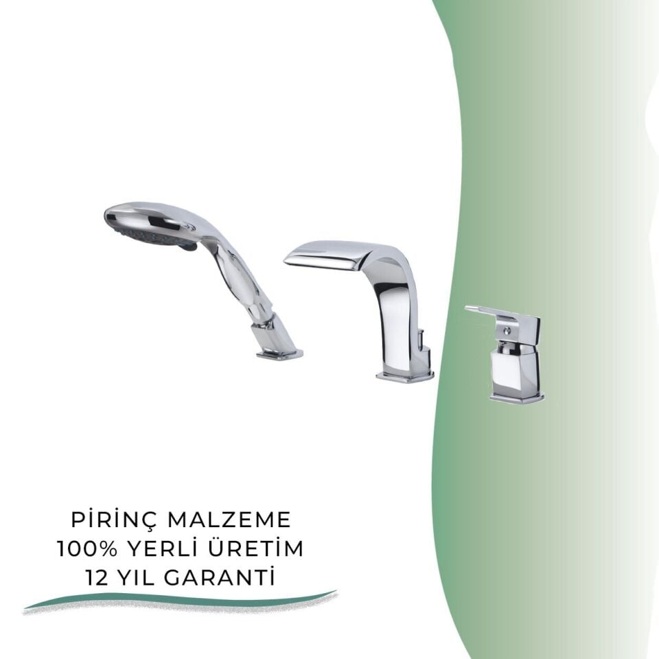 İGK YAPI - GPD Atros Ankastre Küvet Bataryası (3 Delikli)  (MAK65)