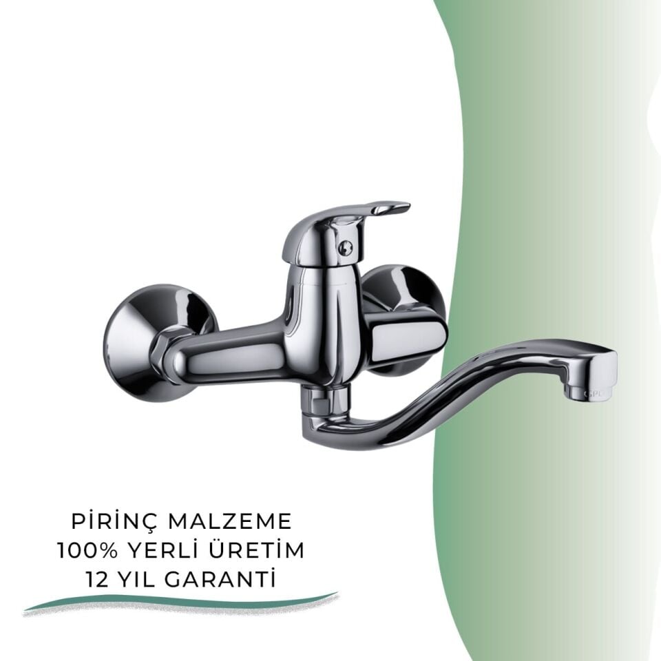 İGK YAPI - GPD Adrio Aplike Lavabo Bataryası  (MAL120)