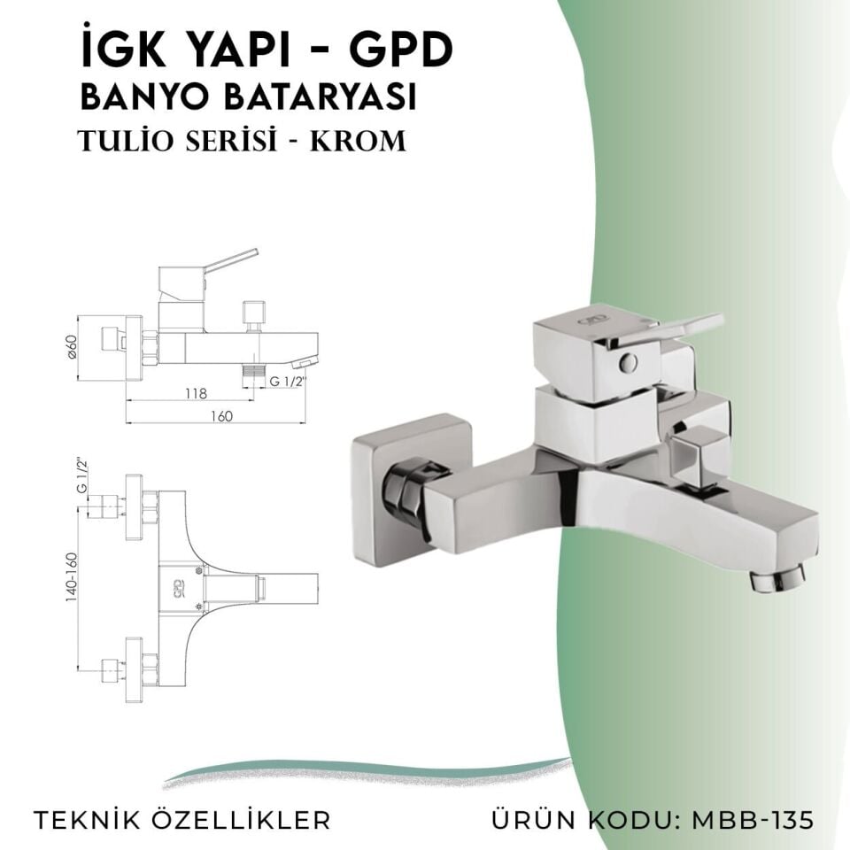 İGK YAPI - GPD Tulio Banyo Bataryası  (MBB135)