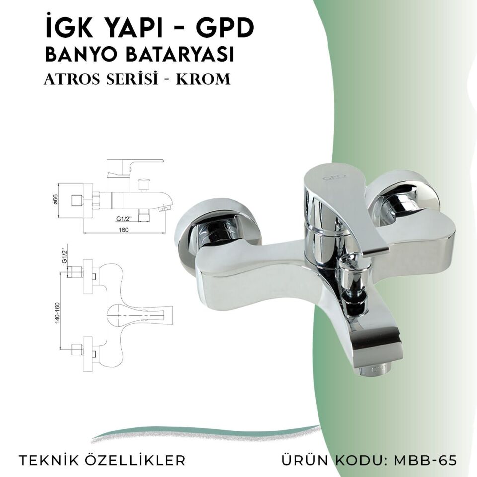 İGK YAPI - GPD Atros Banyo Bataryası  (MBB65)