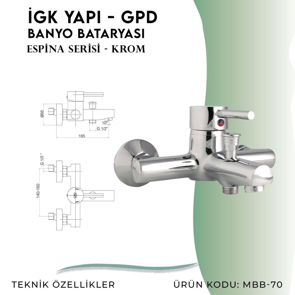 İGK YAPI - GPD Espina Banyo Bataryası  (MBB70)