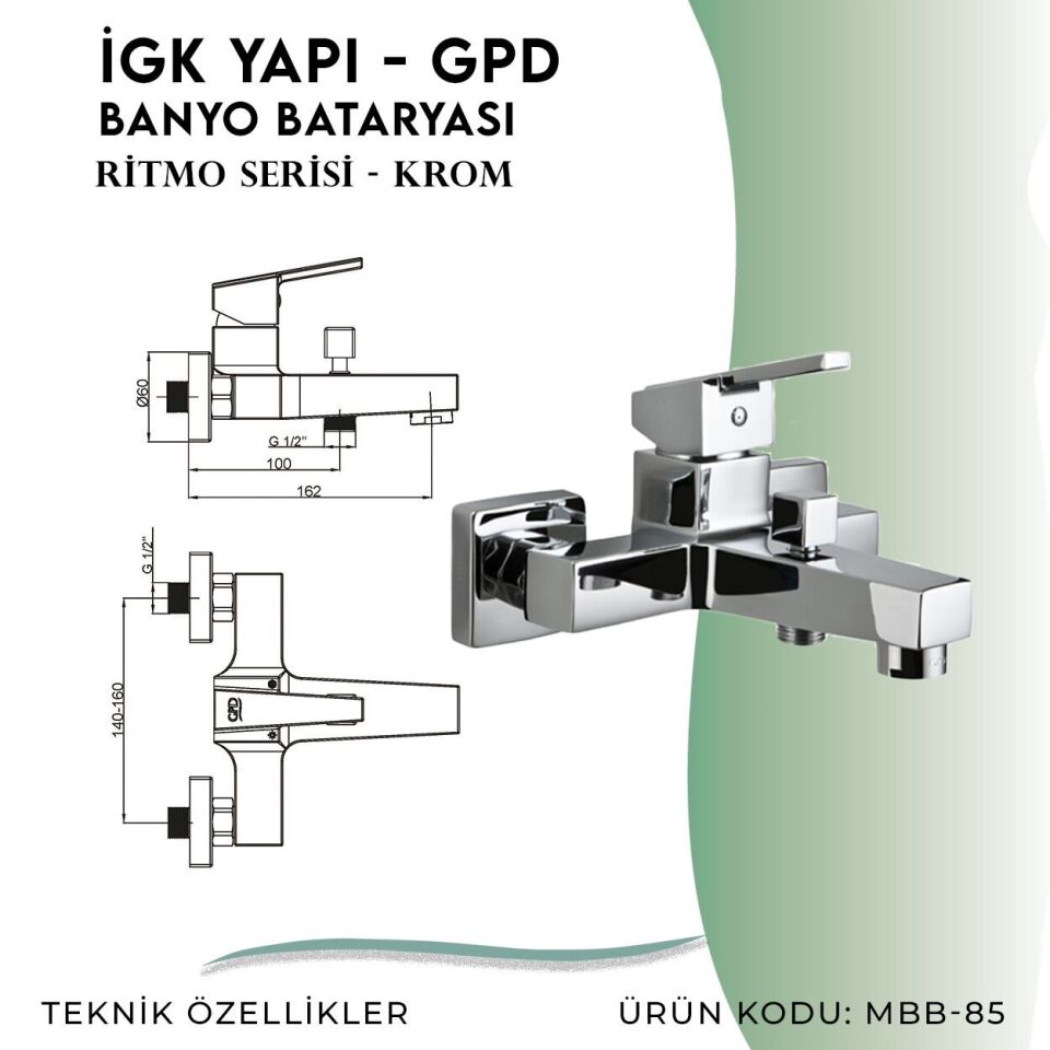 İGK YAPI - GPD Ritmo Banyo Bataryası  (MBB85)