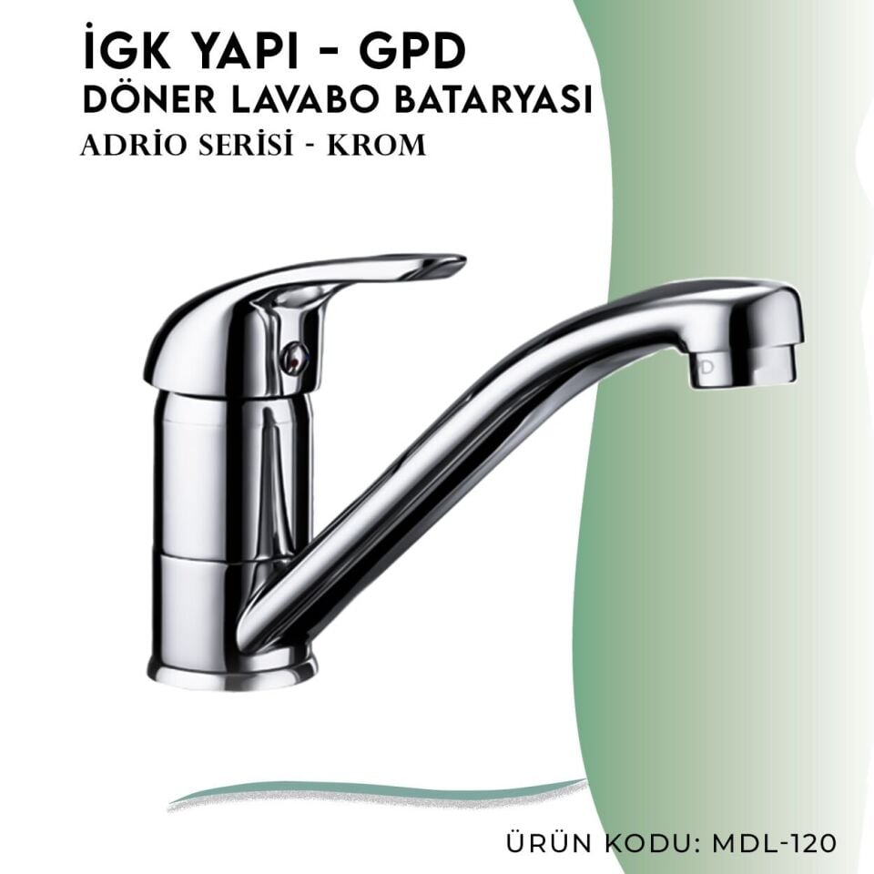 İGK YAPI - GPD Adrio Döner Lavabo Bataryası  (Mdl120)