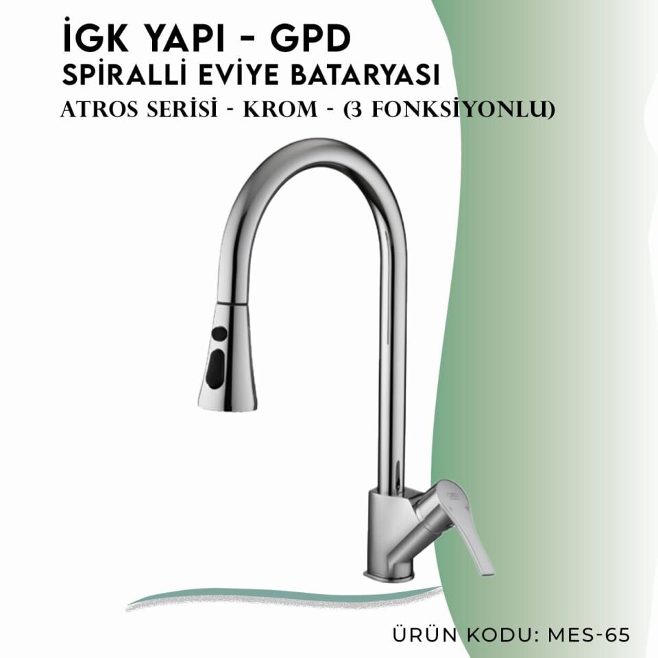 İGK YAPI - GPD Atros Spiralli Eviye Bataryası (2 Fonksiyonlu)  (MES65)