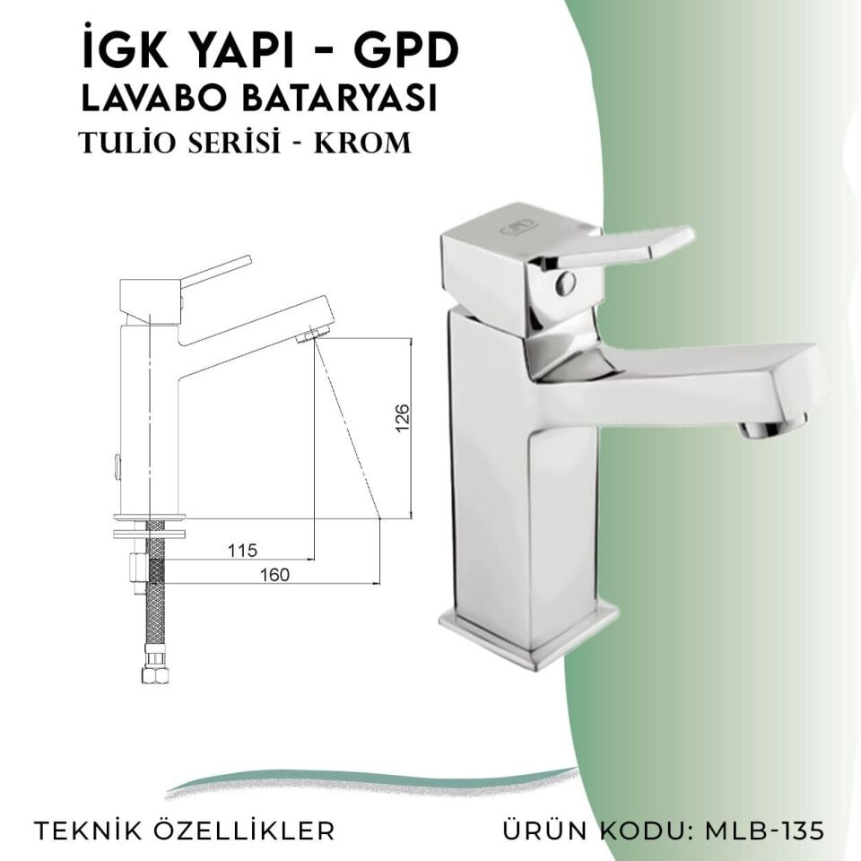 İGK YAPI - GPD Tulio Lavabo Bataryası  (MLB135)