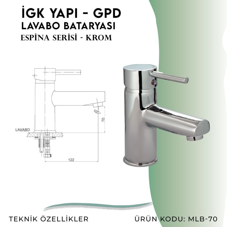 İGK YAPI - GPD Espina Lavabo Bataryası  (MLB70)