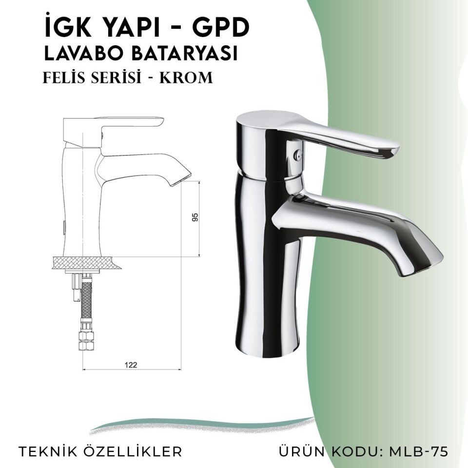 İGK YAPI - GPD Felis Lavabo Bataryası  (MLB75)