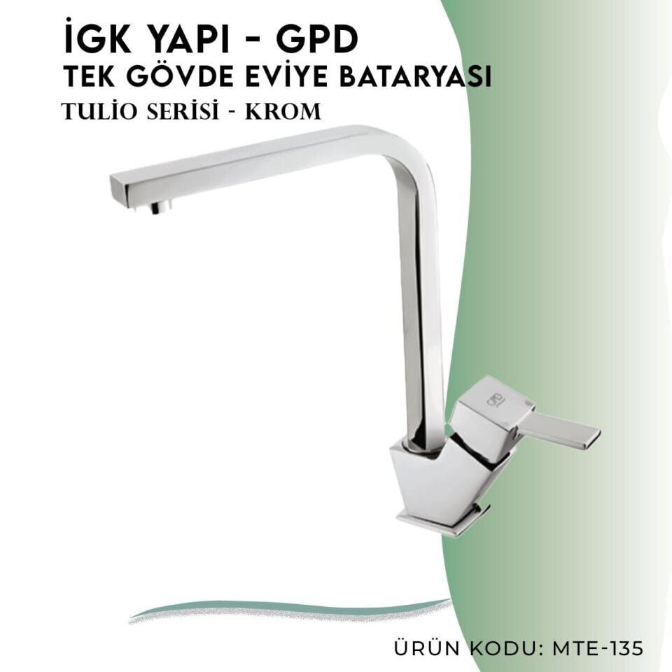 İGK YAPI - GPD Tulio Tek Gövde Eviye Bataryası  (MTE135)