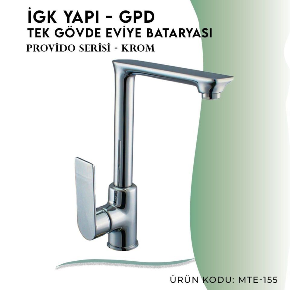 İGK YAPI - GPD Provido Tek Gövde Eviye Bataryası  (MTE155)