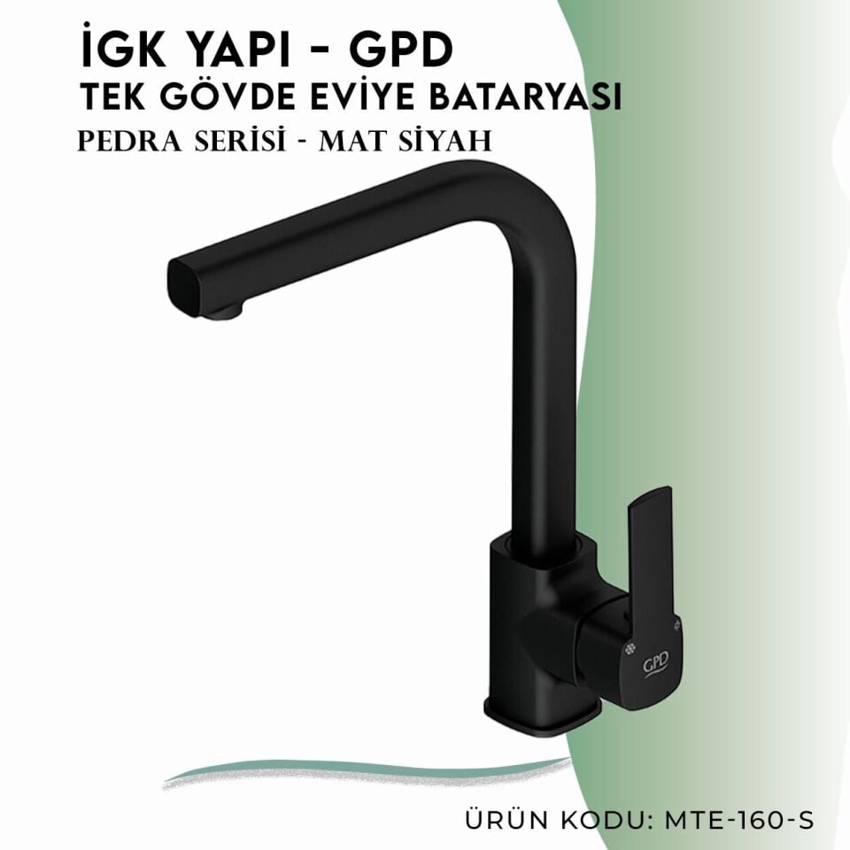 İGK YAPI - GPD S Pedra Tek Gövde Eviye Bataryası  (MTE160-S)