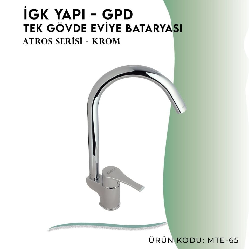 İGK YAPI - GPD Atros Tek Gövde Eviye Bataryası  (MTE65)