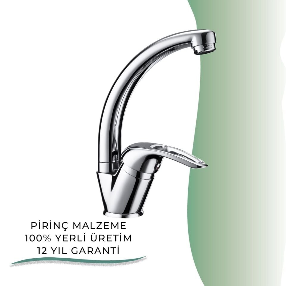 İGK YAPI - GPD Adrio Tek Gövde Lavabo Bataryası  (MTL120)