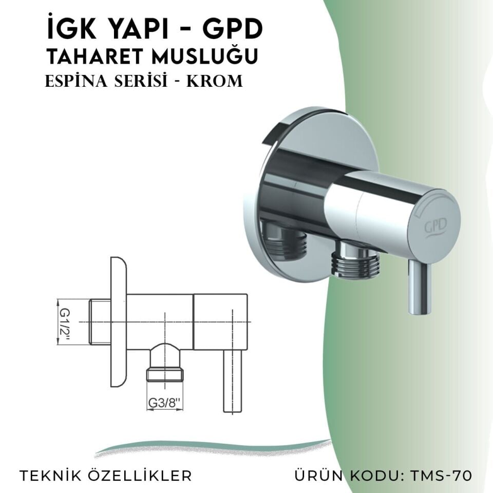 İGK YAPI - GPD Espina Taharet Musluğu (TMS70)