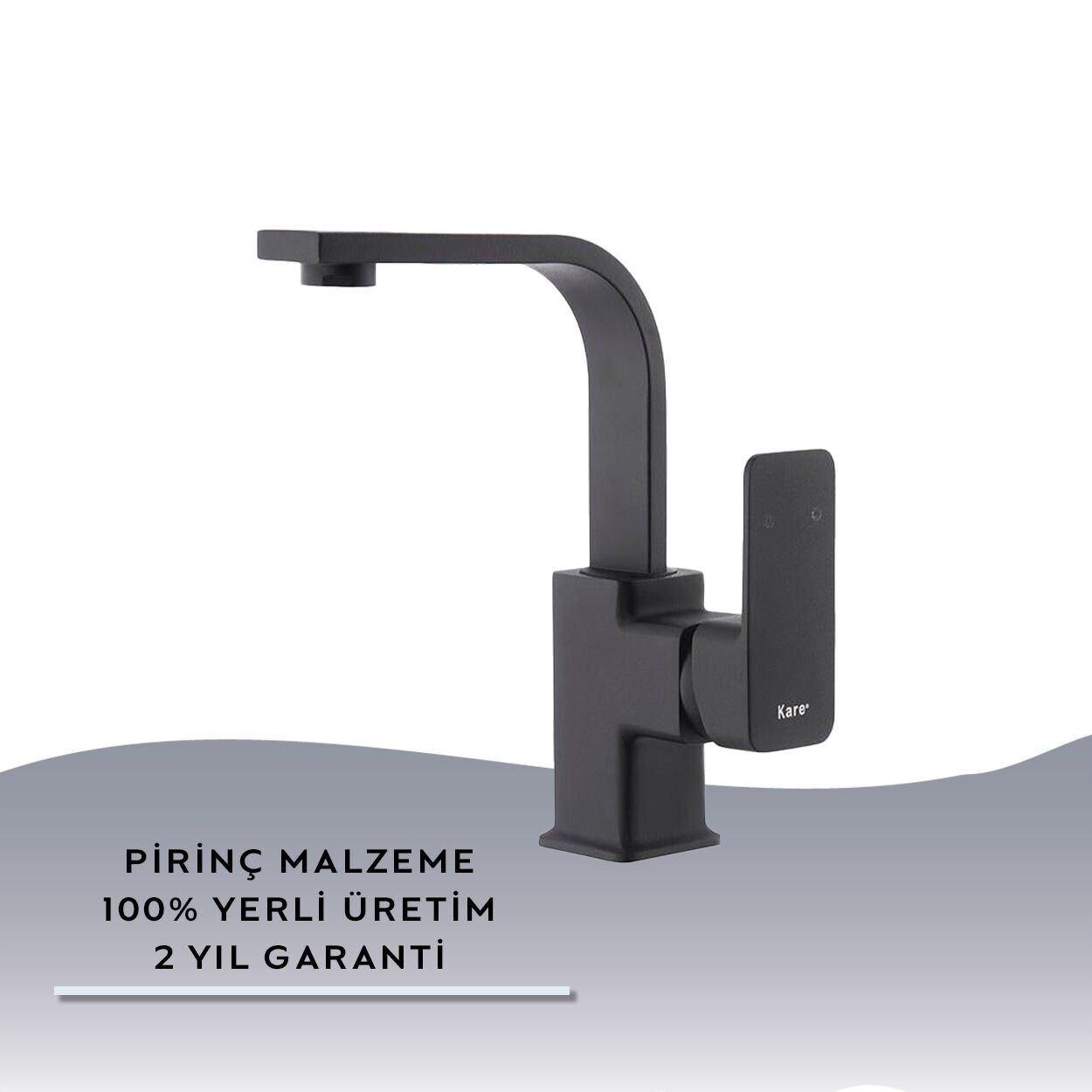İGK YAPI – KARE KRA29012 Siera Kuğu Lavabo Bataryası