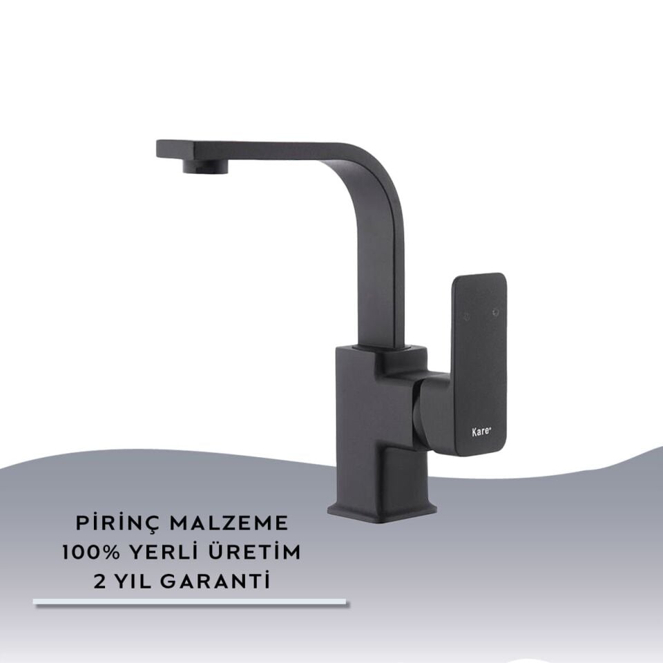 İGK YAPI – KARE KRA29012 Siera Kuğu Lavabo Bataryası