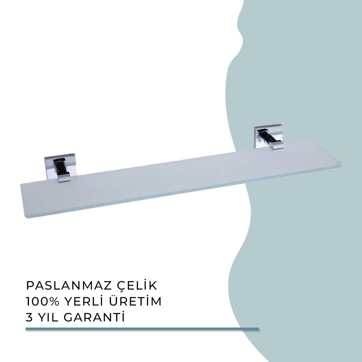 İGK YAPI - Duxxa Fenice Ayna Etajeri Krom (A.1901)