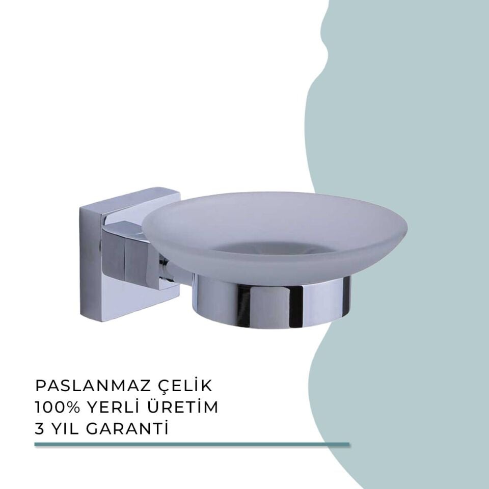 İGK YAPI - Duxxa Fenice Montajlı Sabunluk Krom (A.1903)