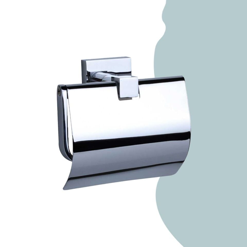 İGK YAPI - Duxxa Fenice Kapaklı Tuvalet Kağıtlığı Krom (A.1908)