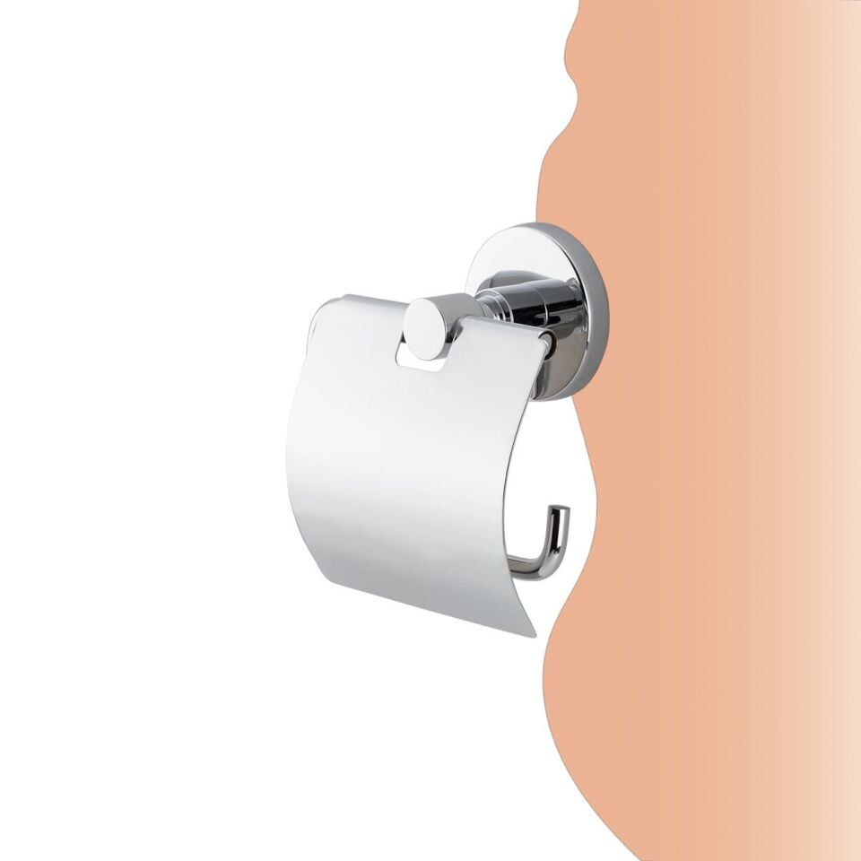 İGK YAPI - Çelik Banyo Flora Geniş Kapaklı Tuvalet Kâğıtlığı (FL10-007)