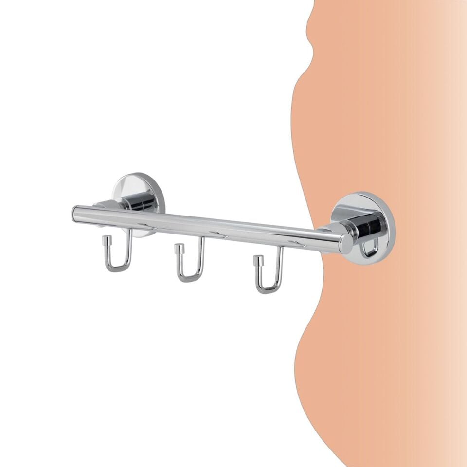 İGK YAPI - Çelik Banyo Flora Üçlü Askılık (FL10-009)