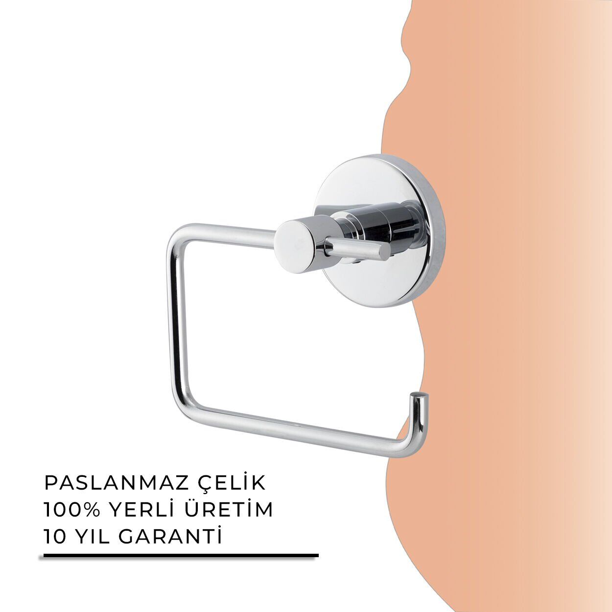 İGK YAPI - Çelik Banyo Flora Açık Tuvalet Kâğıtlığı (FL10-020)