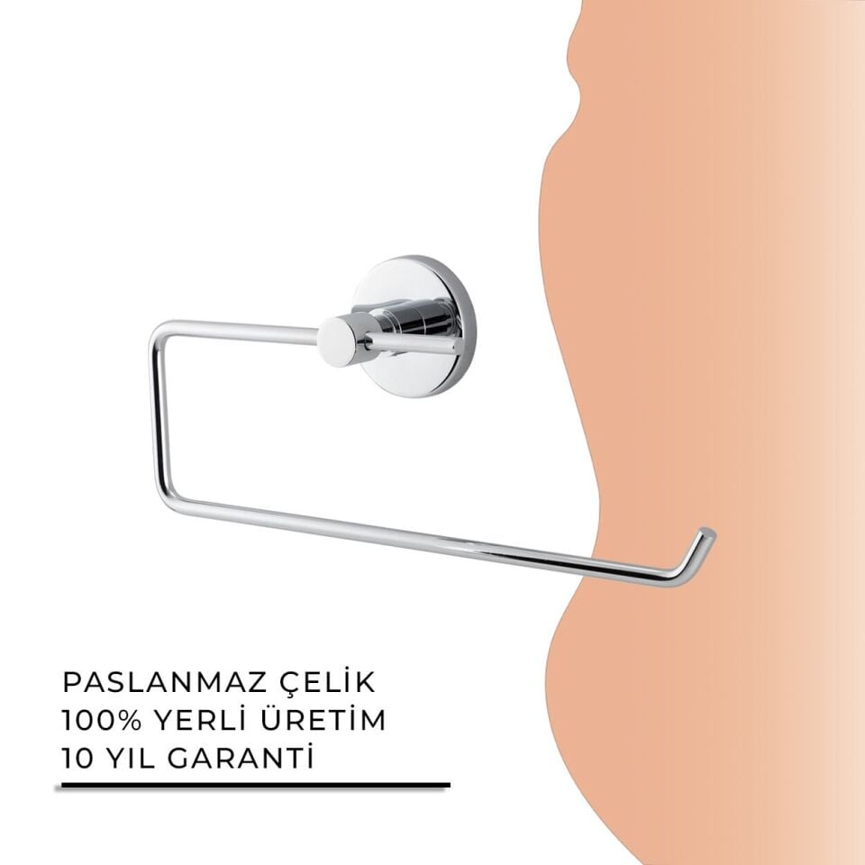 İGK YAPI - Çelik Banyo Flora Açık Kâğıt Havluluk (FL10-022)