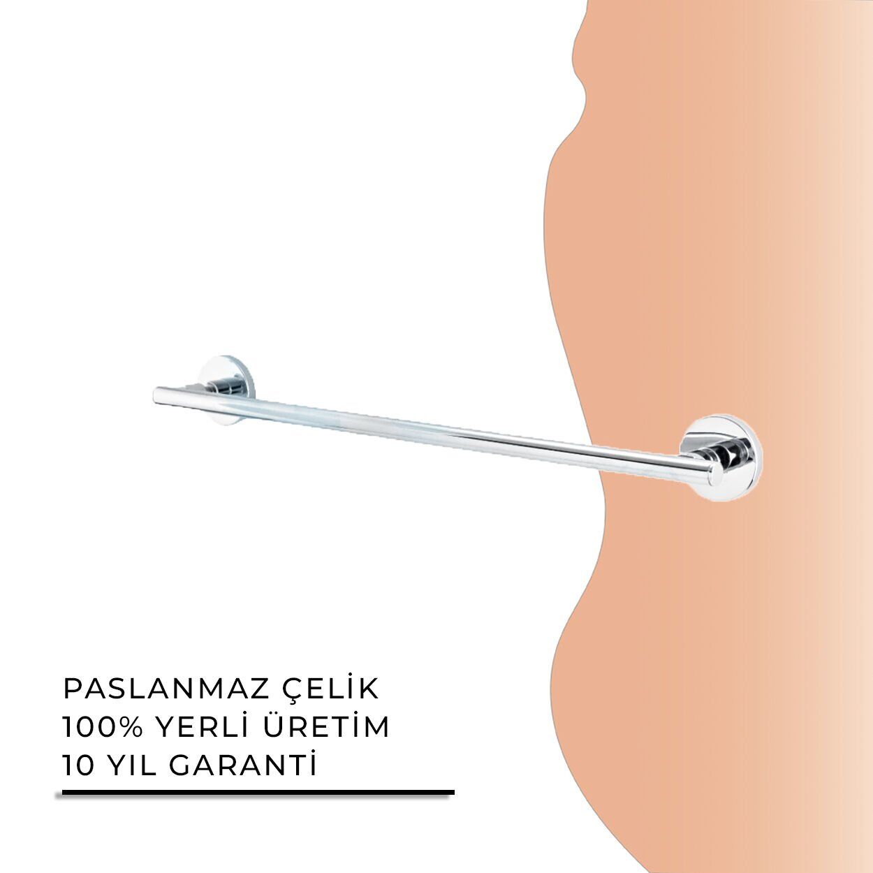 İGK YAPI - Çelik Banyo Flora Uzun Havluluk 60cm (FL10-025)