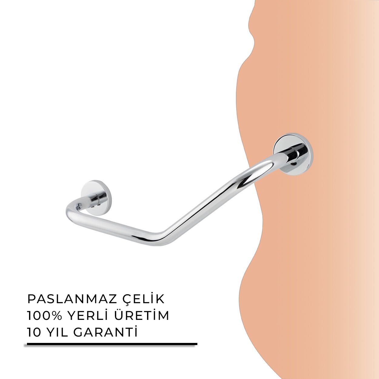 İGK YAPI - Çelik Banyo Flora Küvet Tutamağı 40cm (FL10-028)