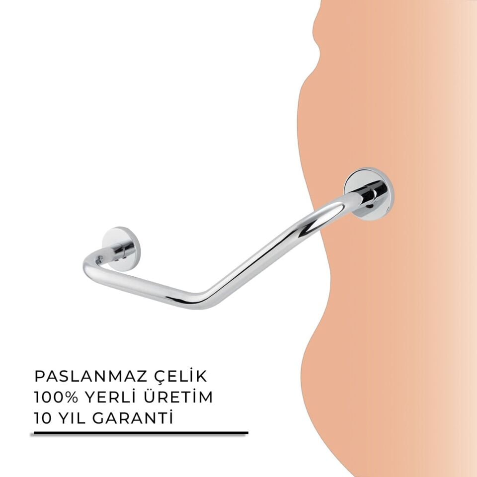 İGK YAPI - Çelik Banyo Flora Küvet Tutamağı 40cm (FL10-028)