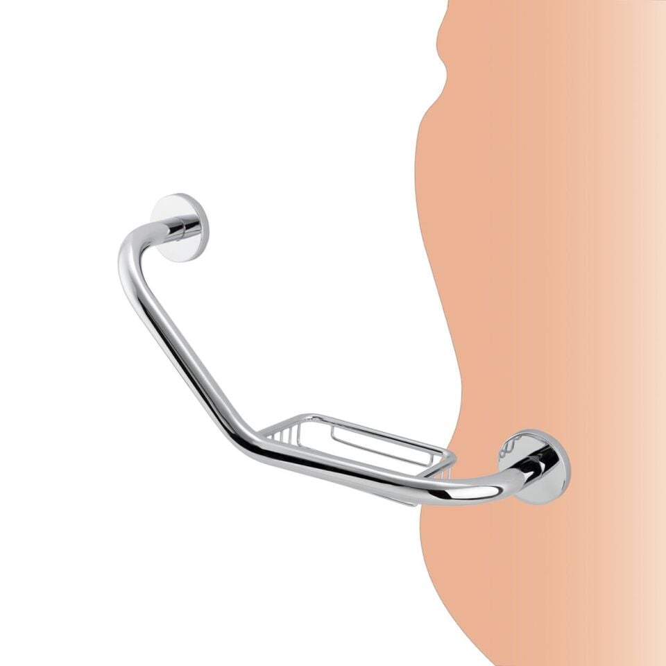 İGK YAPI - Çelik Banyo Flora Küvet Tutamağı Süngerlikli 40cm (FL10-029)