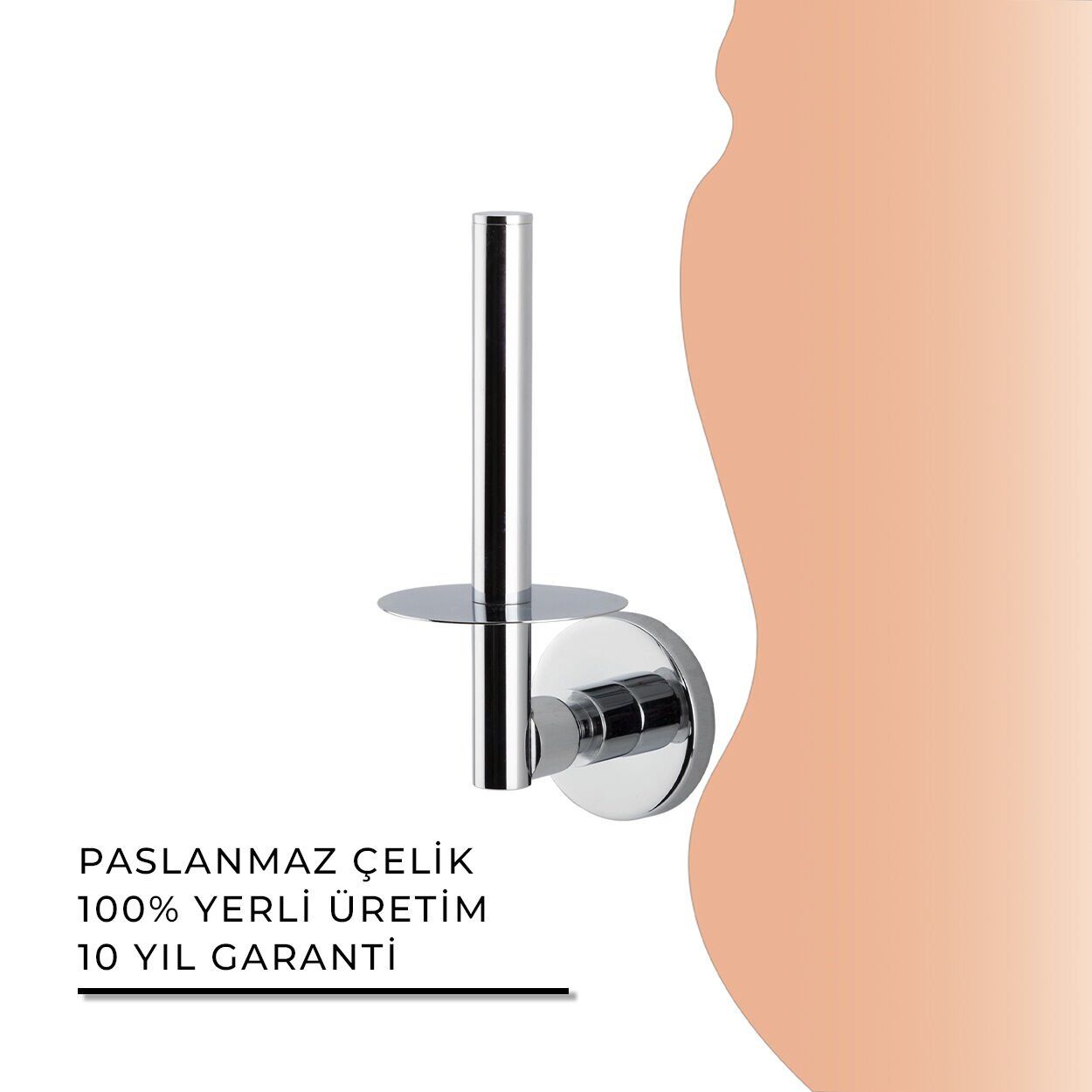 İGK YAPI - Çelik Banyo Flora Yedek Tuvalet Kâğıtlığı (FL10-033)