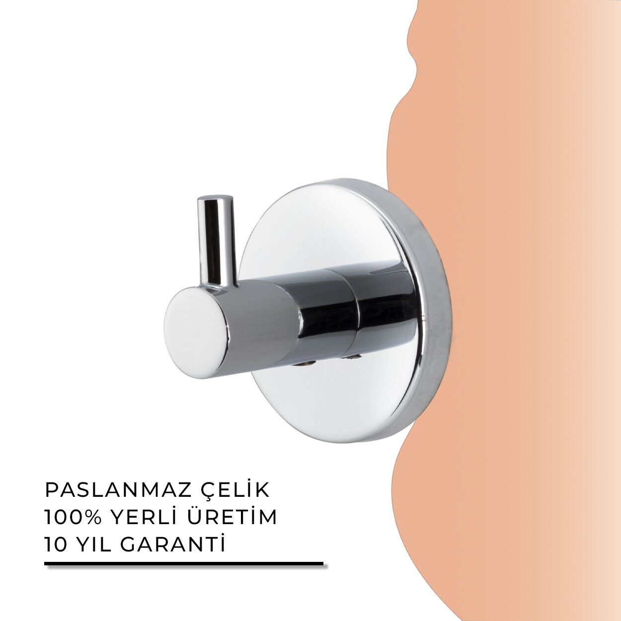 İGK YAPI - Çelik Banyo Flora Tekli Askılık (FL10-037)