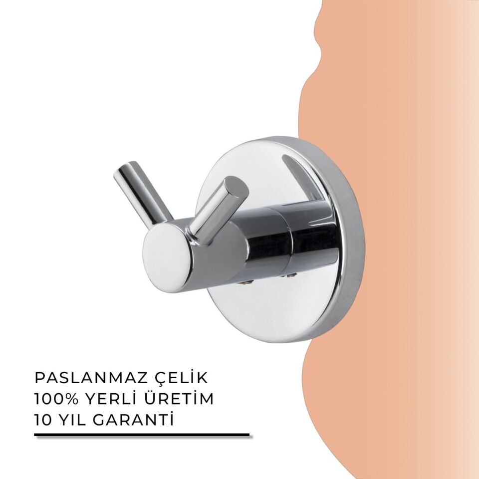 İGK YAPI - Çelik Banyo Flora Çiftli Askılık (FL10-038)