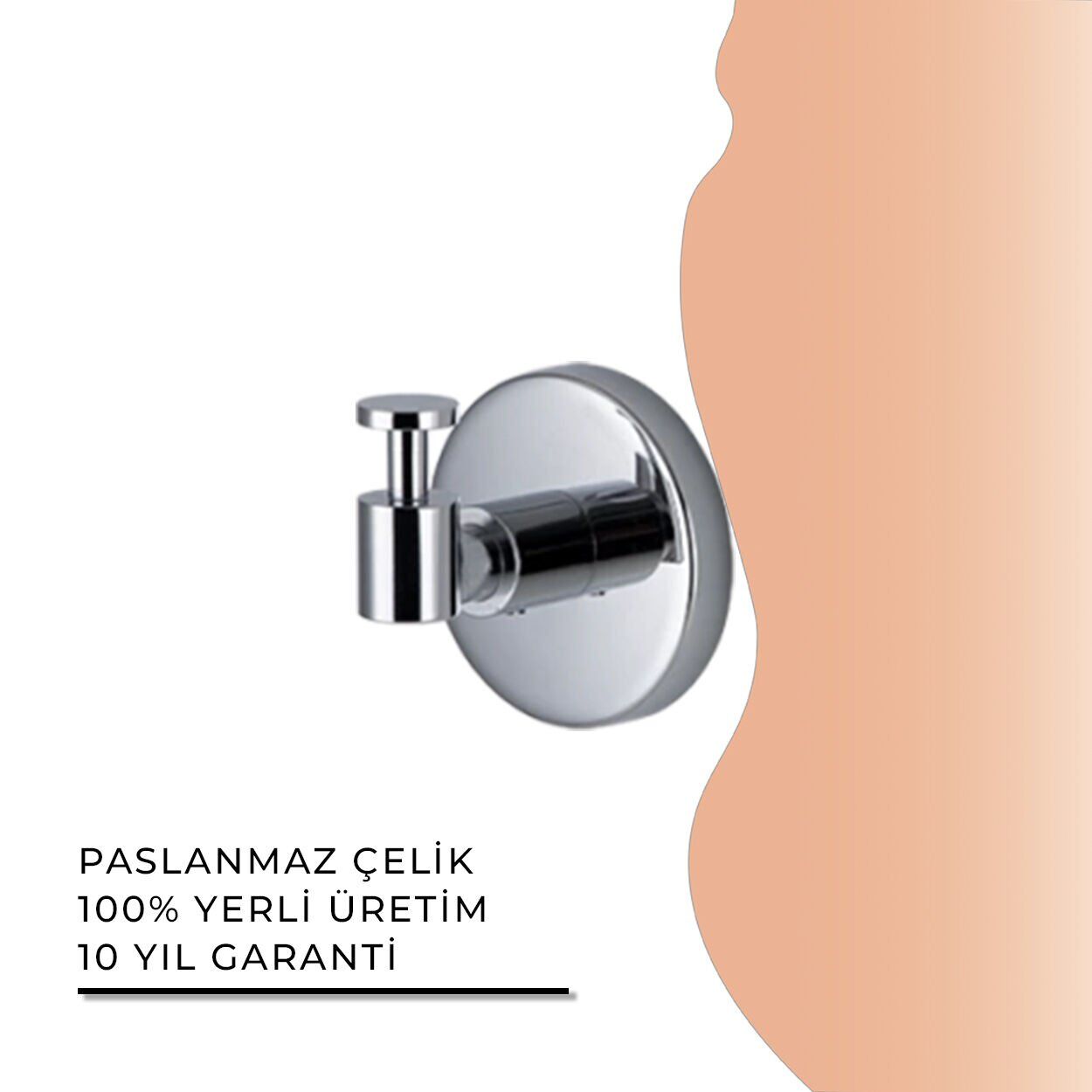 İGK YAPI - Çelik Banyo Flora Tekli Askılık (FL10-068)