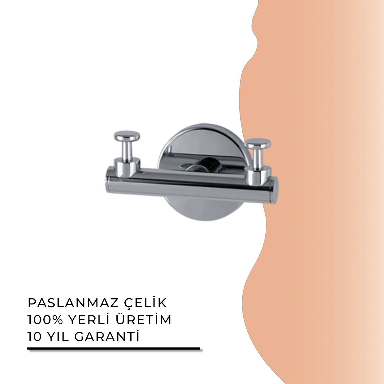 İGK YAPI - Çelik Banyo Flora İkili Askılık (FL10-069)