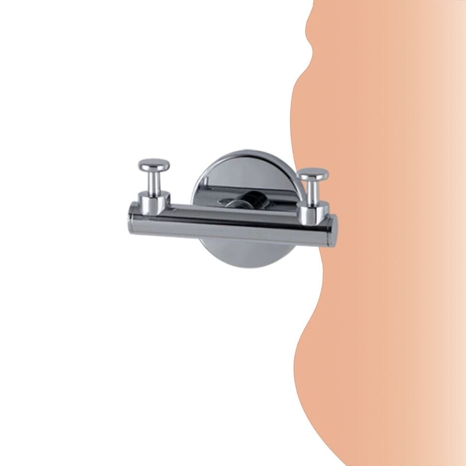 İGK YAPI - Çelik Banyo Flora İkili Askılık (FL10-069)