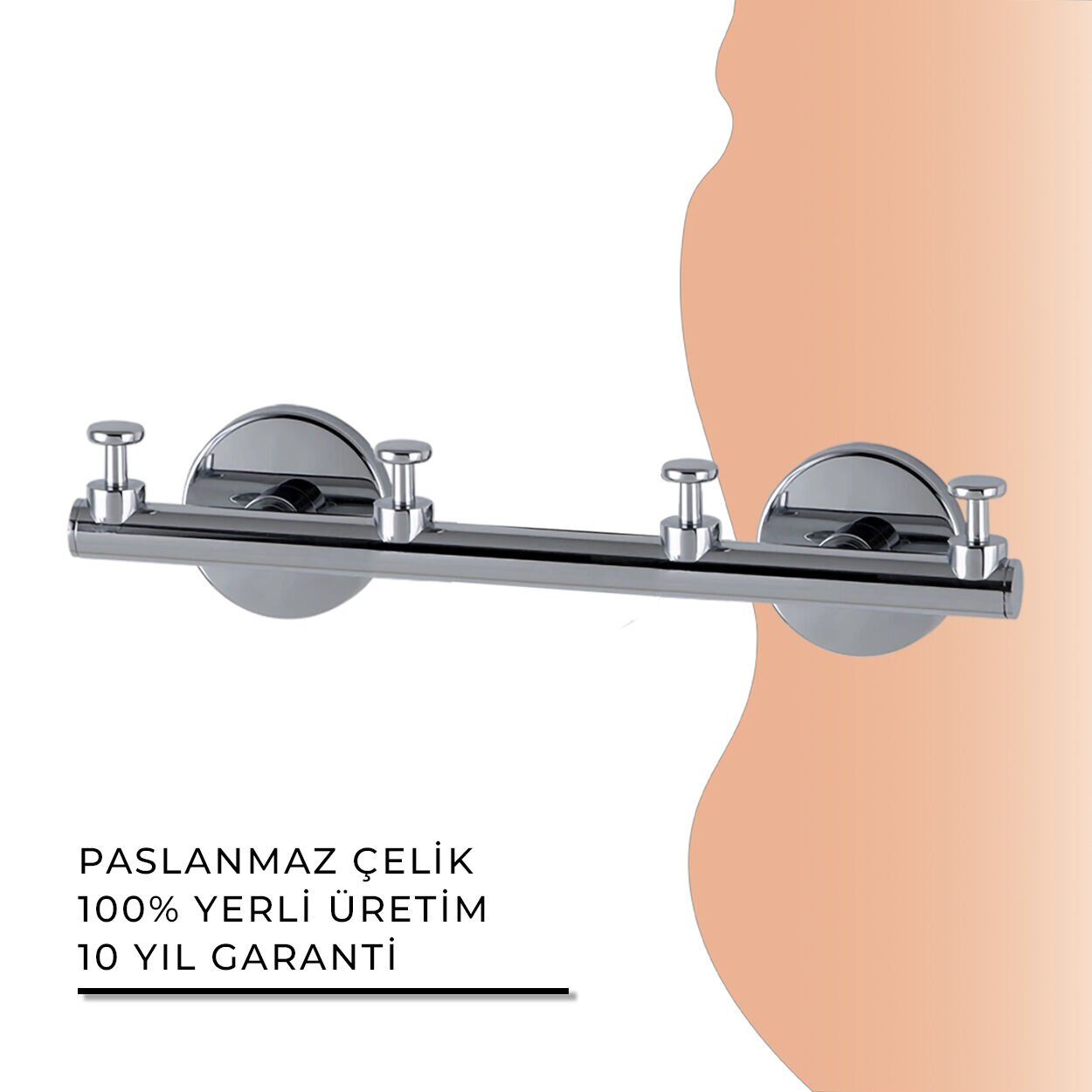 İGK YAPI - Çelik Banyo Flora Dörtlü Askılık (FL10-071)