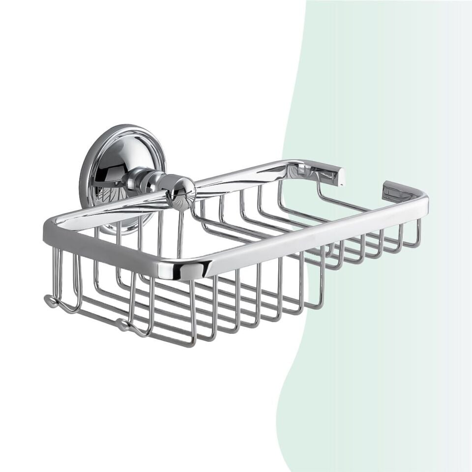 İGK YAPI - Çelik Banyo Mercan Rozetli Lifli Süngerlik 10X19CM (25-006)