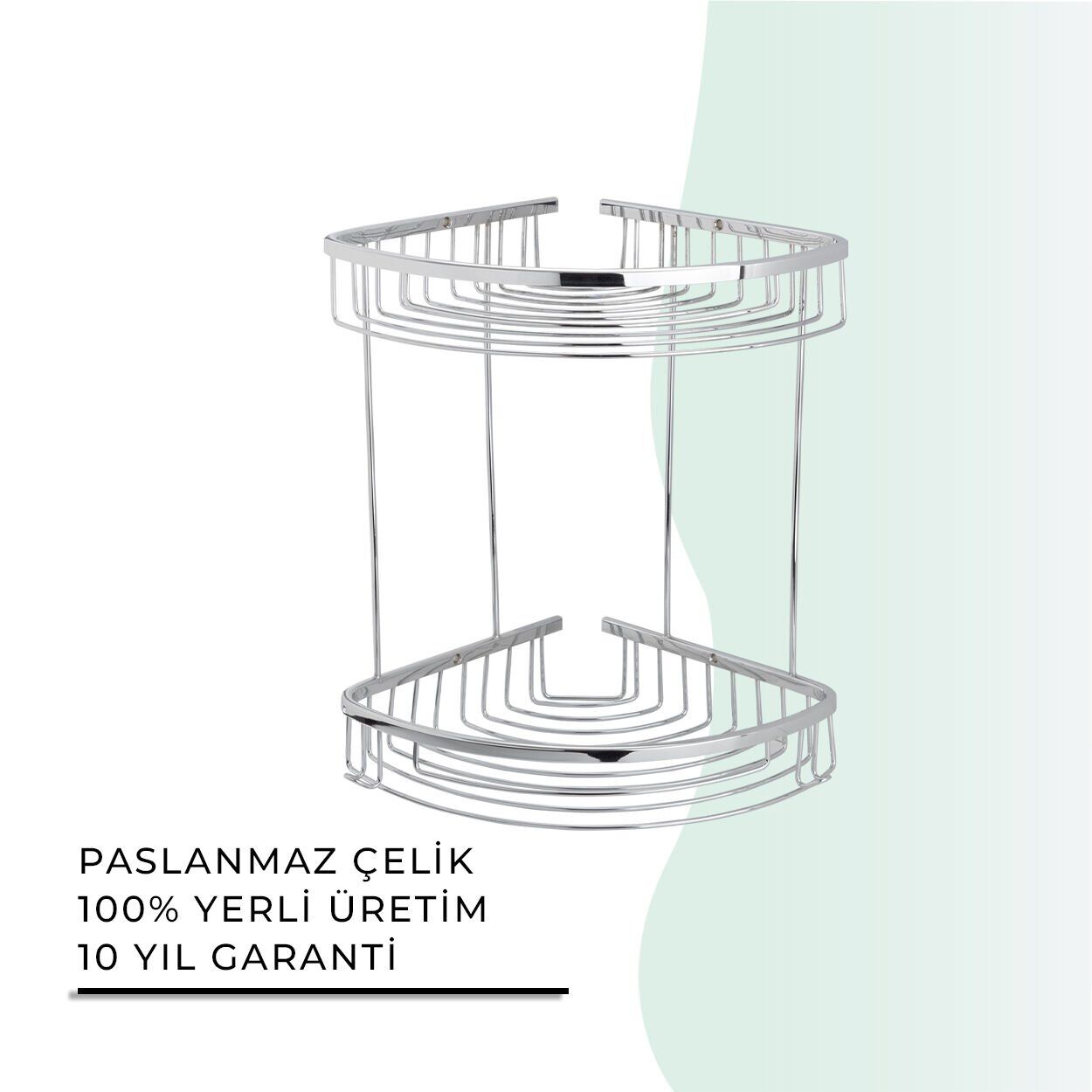 İGK YAPI - Çelik Banyo Destina İkili Süngerlik 19X19CM (25-112)