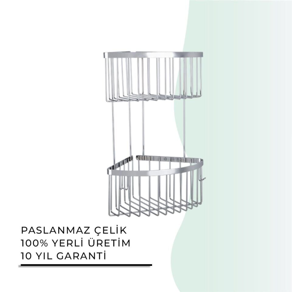 İGK YAPI - Çelik Banyo İkili Derin Süngerlik 19X19CM (25-321)