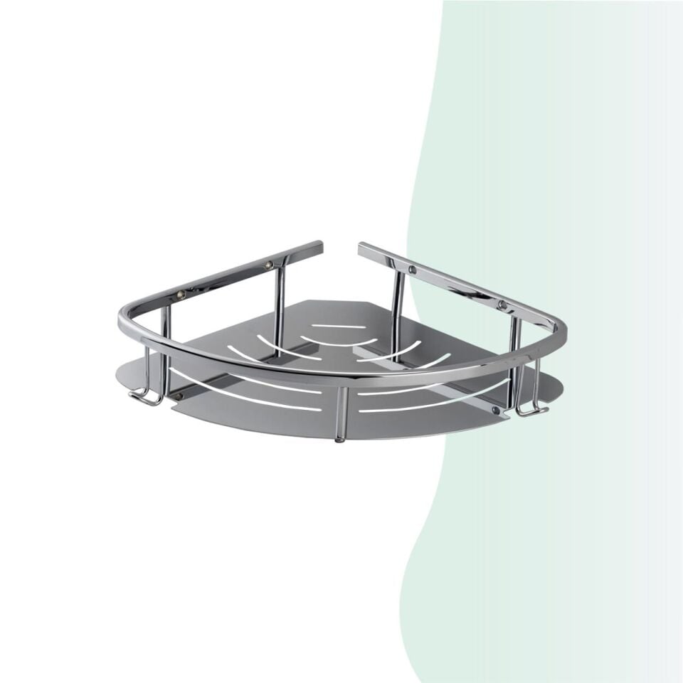 İGK YAPI - Çelik Banyo Marin Tekli Şampuanlık 19x19cm (MS10-045)