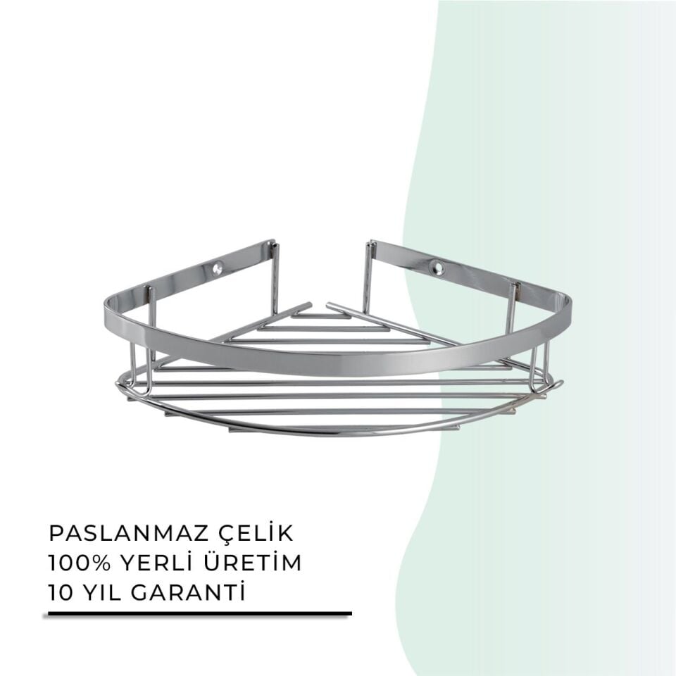 İGK YAPI - Çelik Banyo Zerrin Tekli Süngerlik Paslanmaz 304 (P10-001)