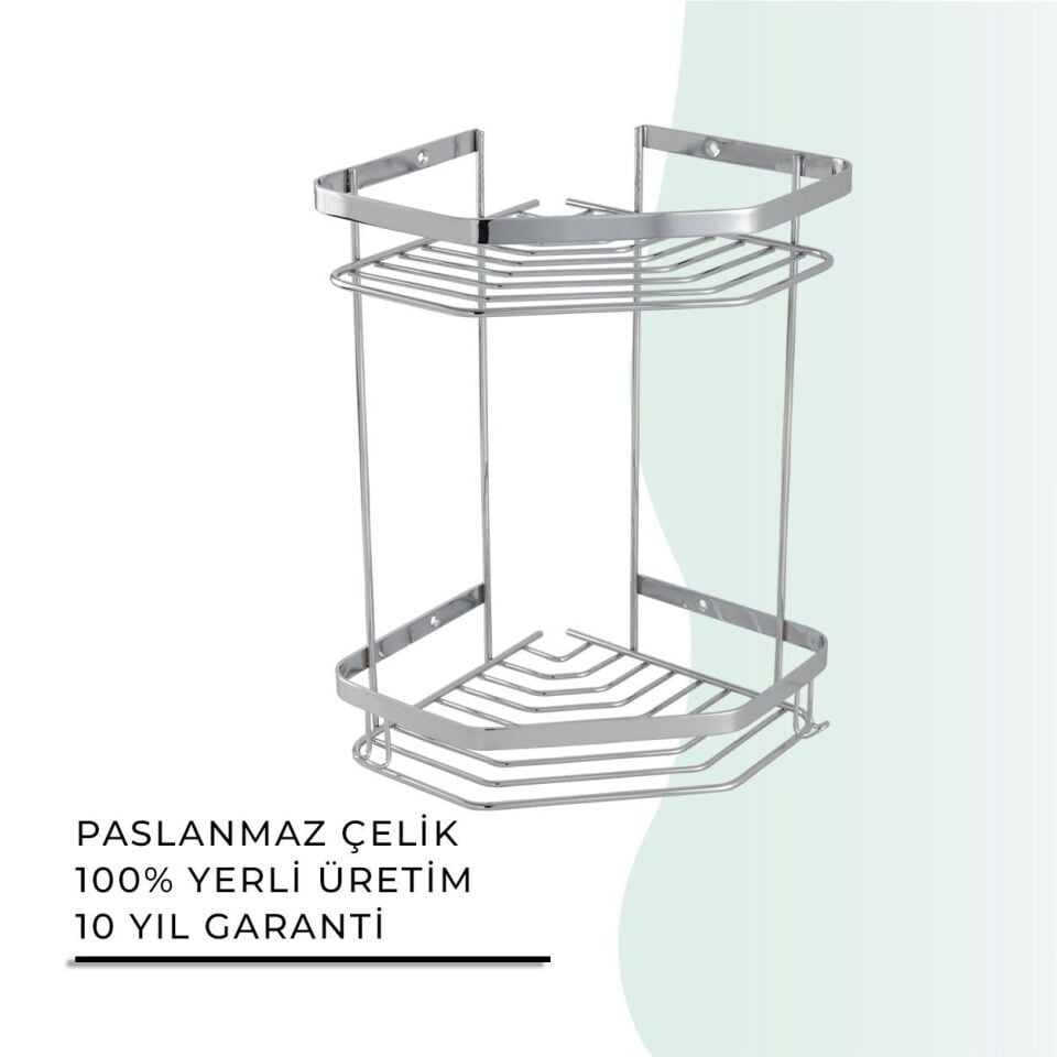 İGK YAPI - Çelik Banyo Erpa İkili Süngerlik Paslanmaz 304 (P10-020)