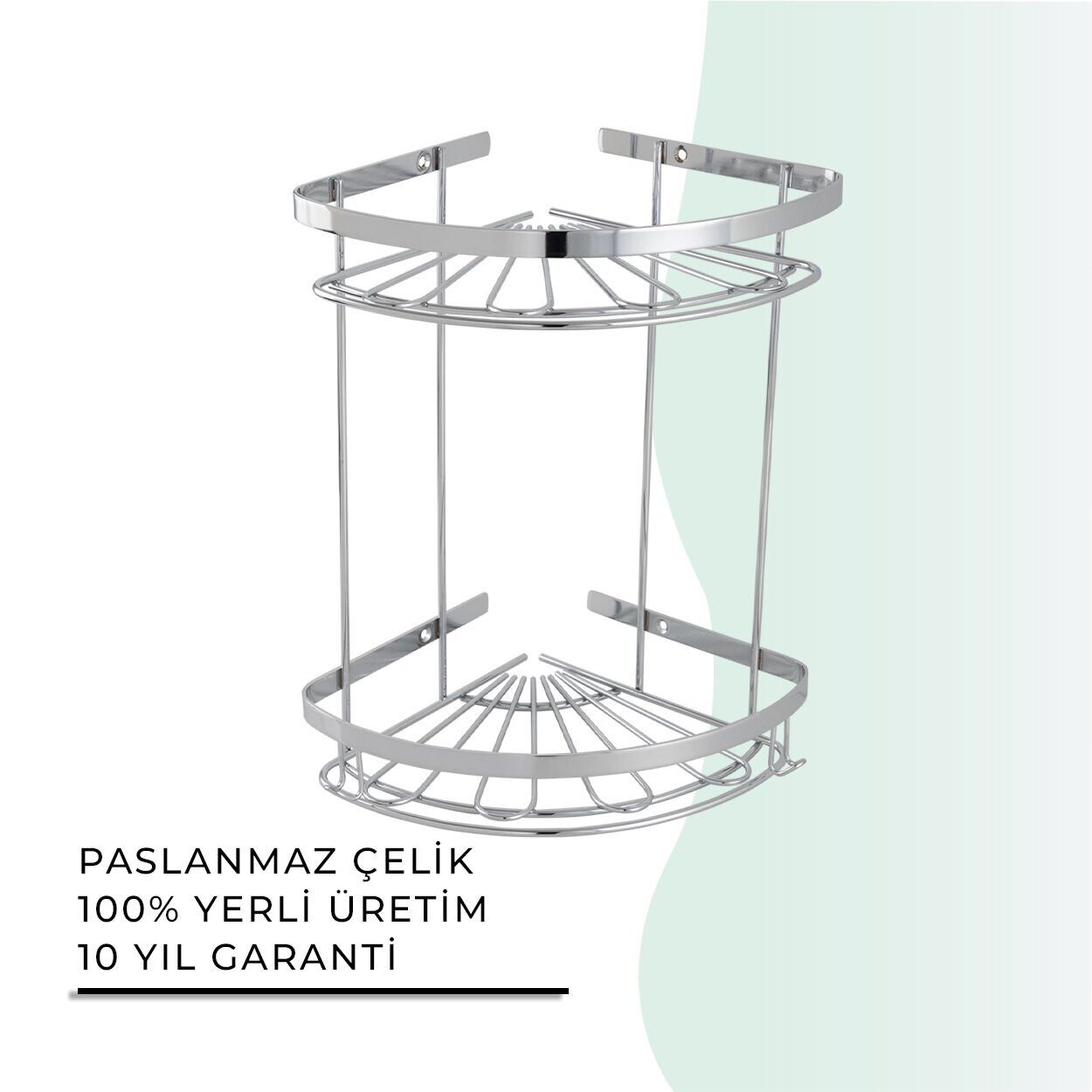 İGK YAPI - Çelik Banyo Zirve İkili Süngerlik Paslanmaz 304 (P10-041)