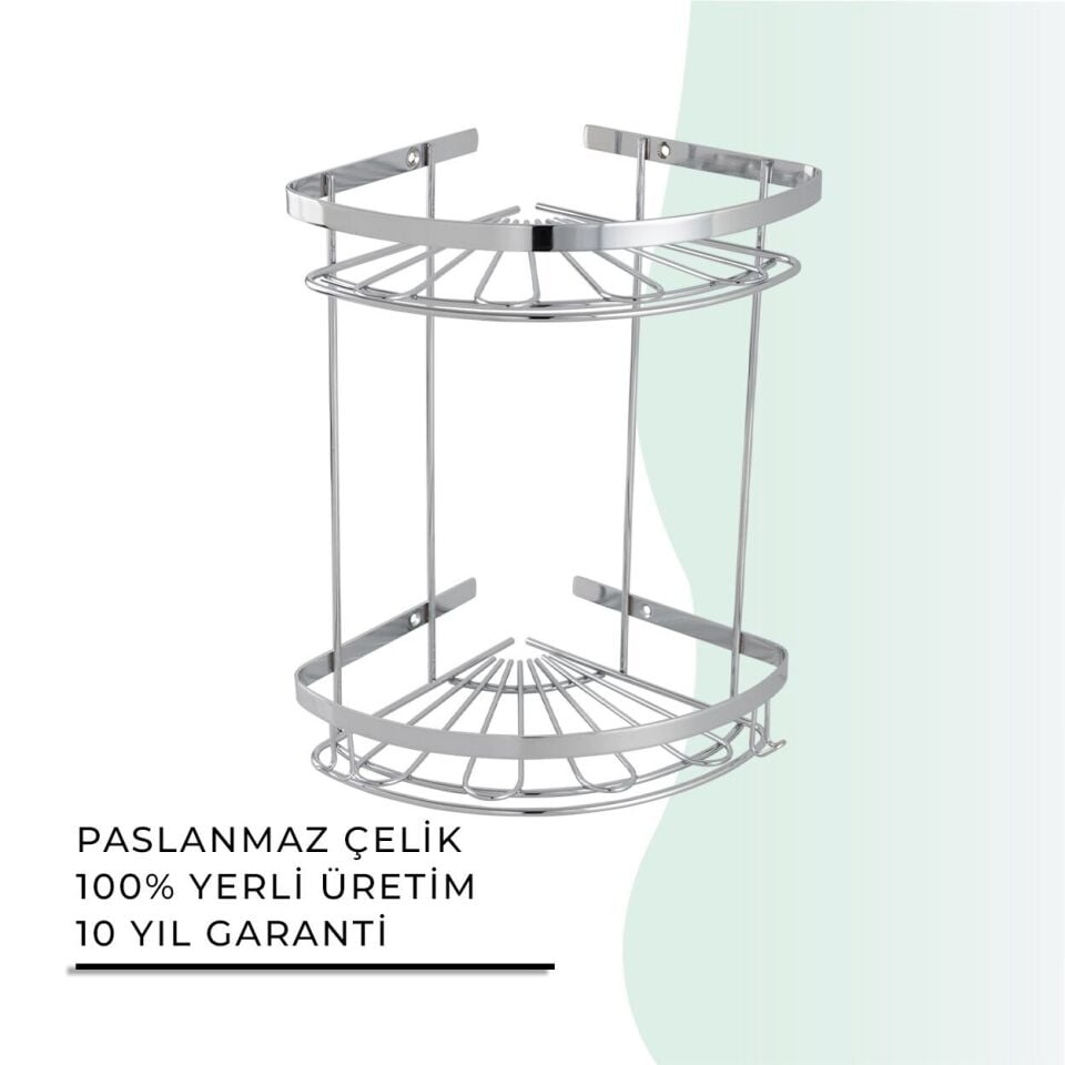 İGK YAPI - Çelik Banyo Zirve İkili Süngerlik Paslanmaz 304 (P10-041)
