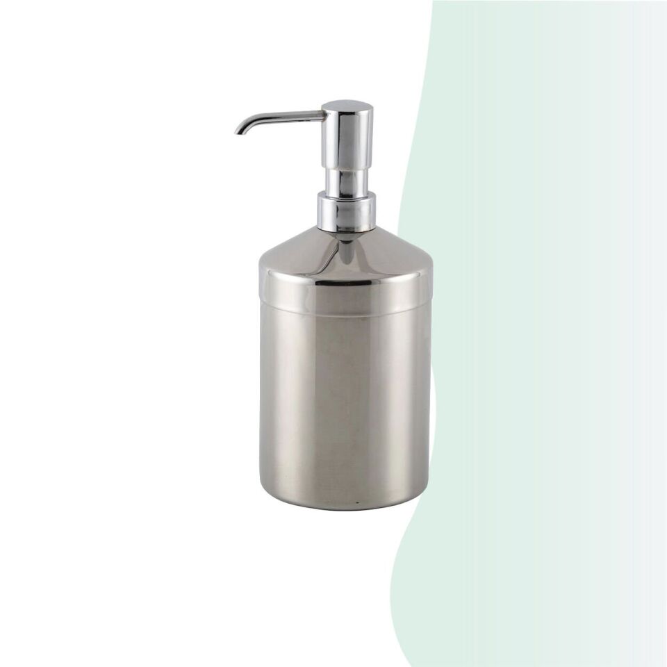 İGK YAPI - Çelik Banyo Esmer Krom Set Üstü Sıvı Sabunluk (50-028)